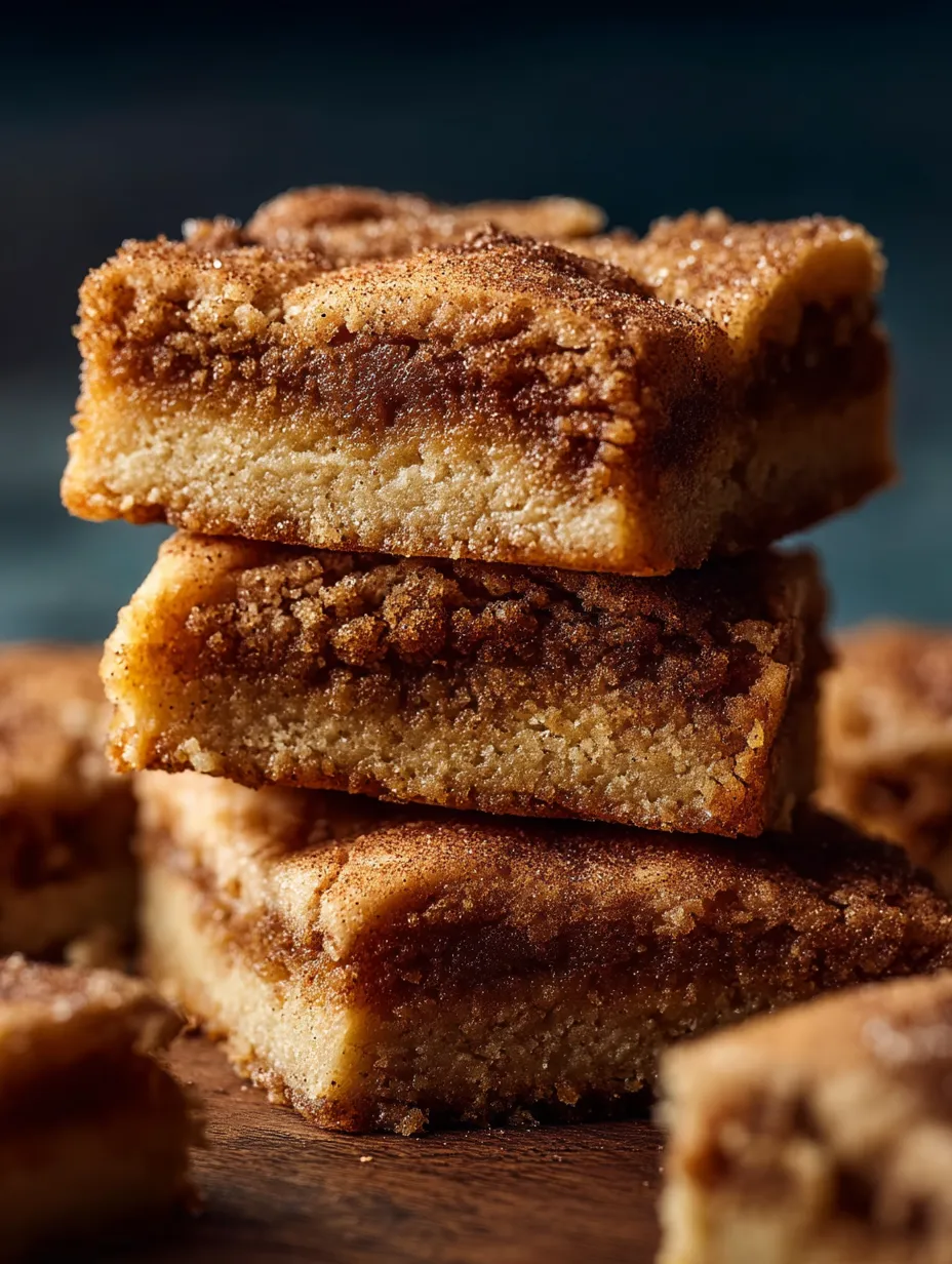 A stack of brownies with a caramel topping.