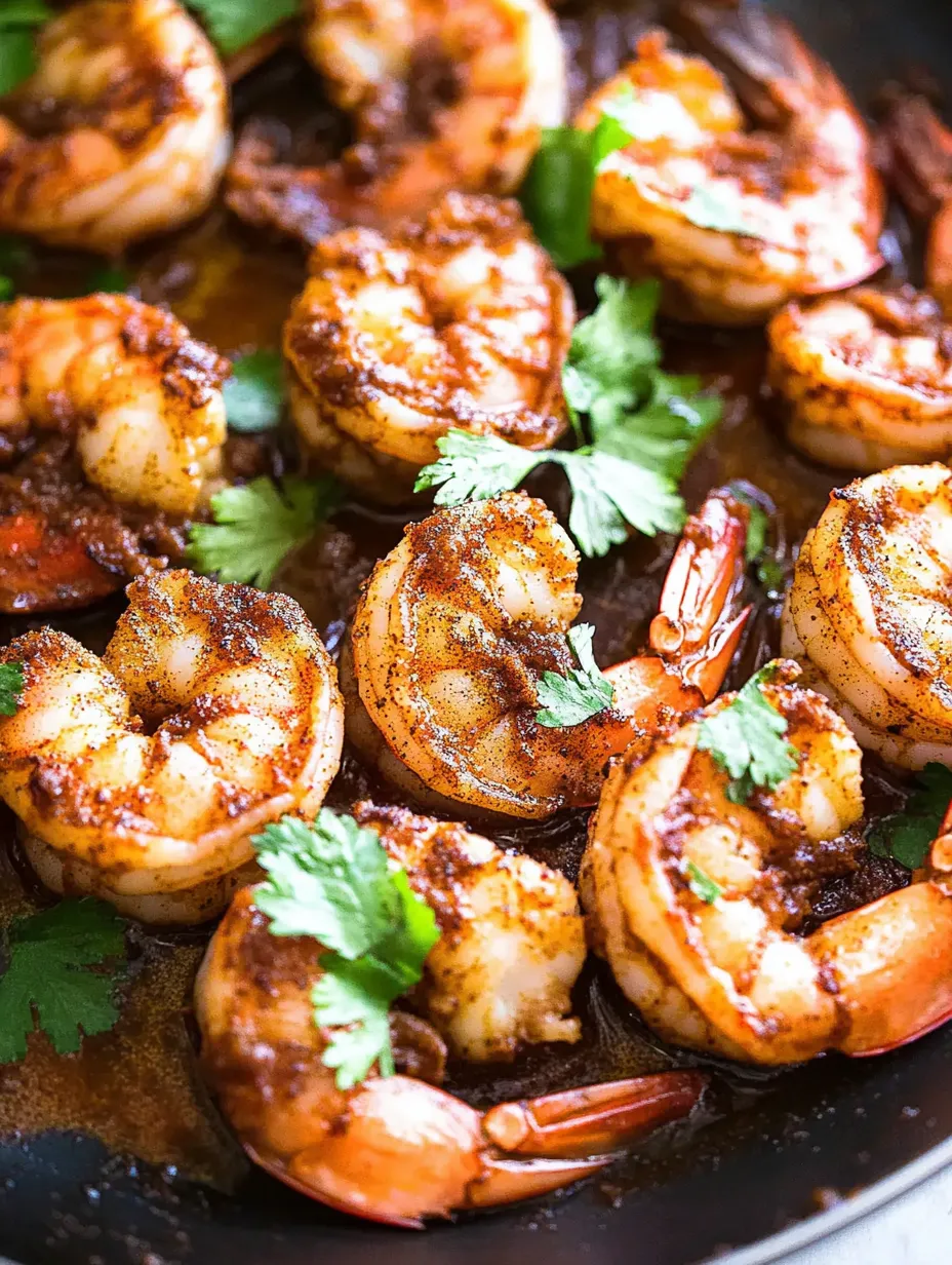 A close up of shrimp in a pan.