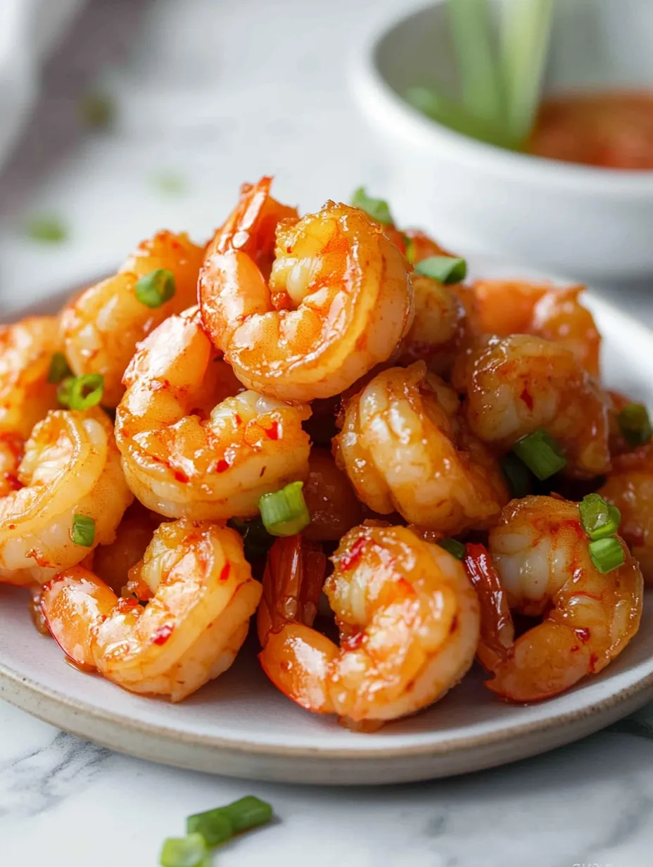 A plate of shrimp with a bowl of sauce.