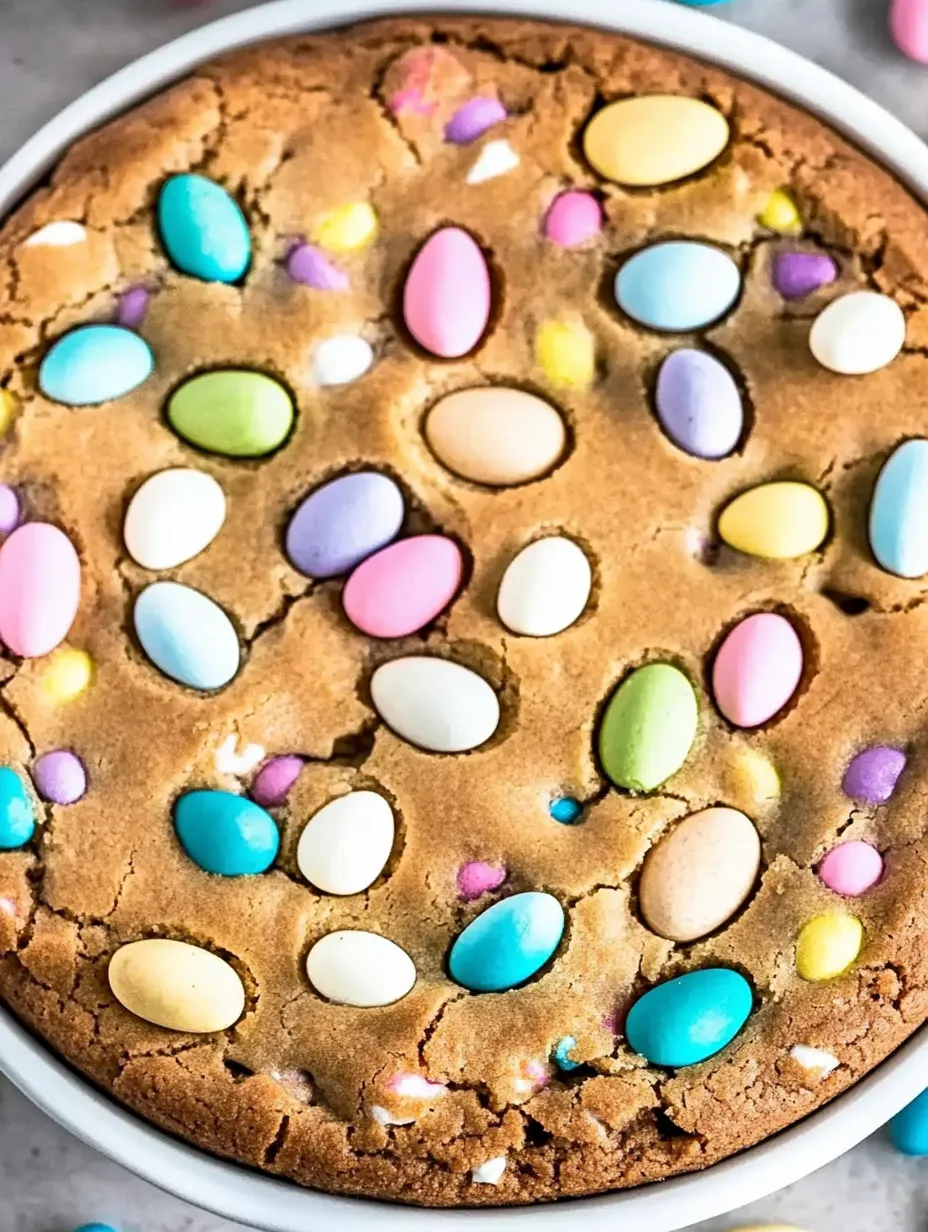 A cookie with a variety of colorful candies on top.