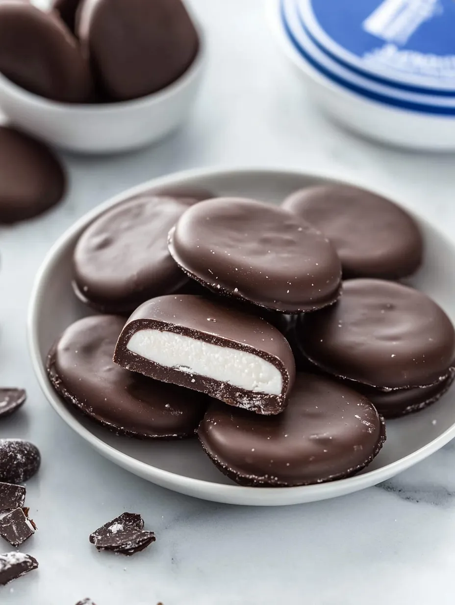 A bowl of chocolate candies.