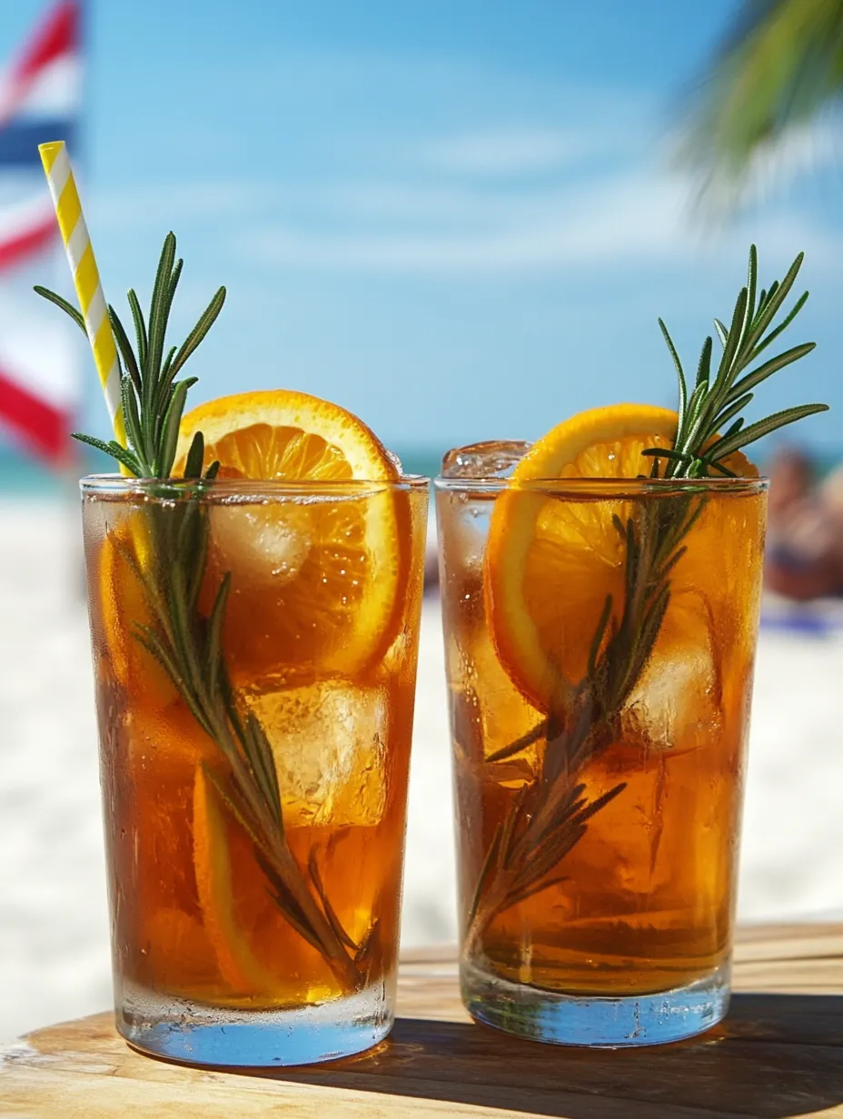 Two glasses of iced tea with lemon and mint.
