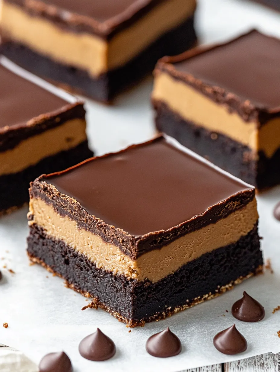 A slice of chocolate cake with peanut butter.