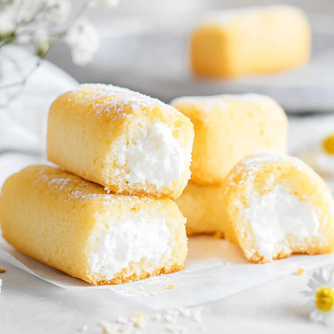 A stack of cake with creamy white filling.