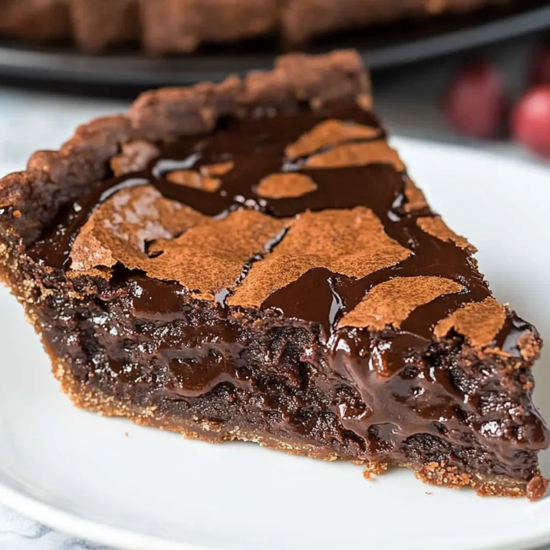 A single slice of chocolate cake sitting on a white plate.