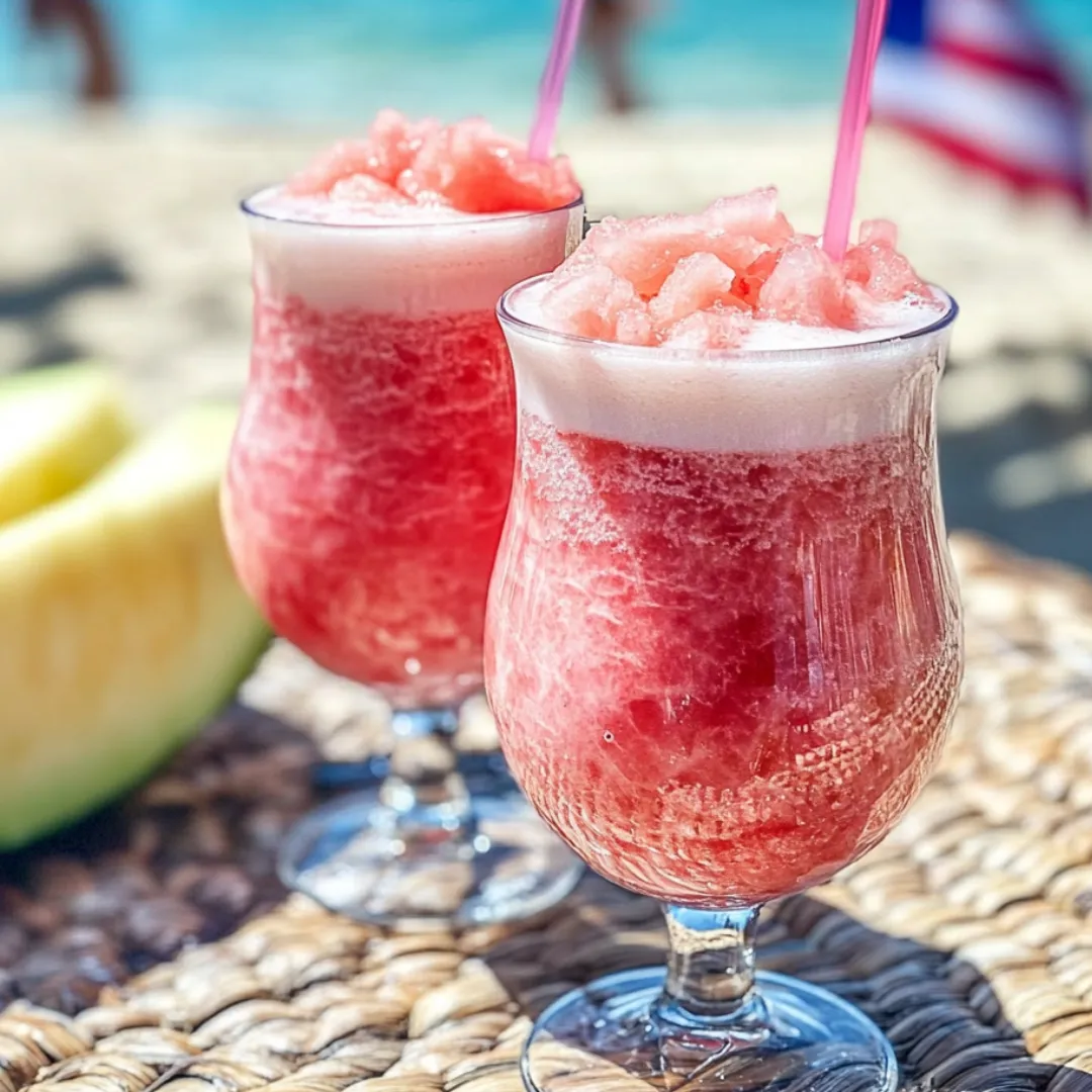 Two pink drinks in glasses sit together on a table.