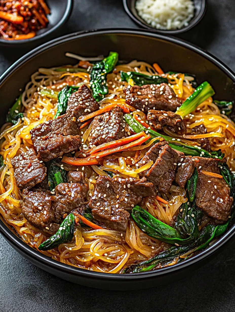 A bowl loaded with noodles, beef, and lots of vegetables.