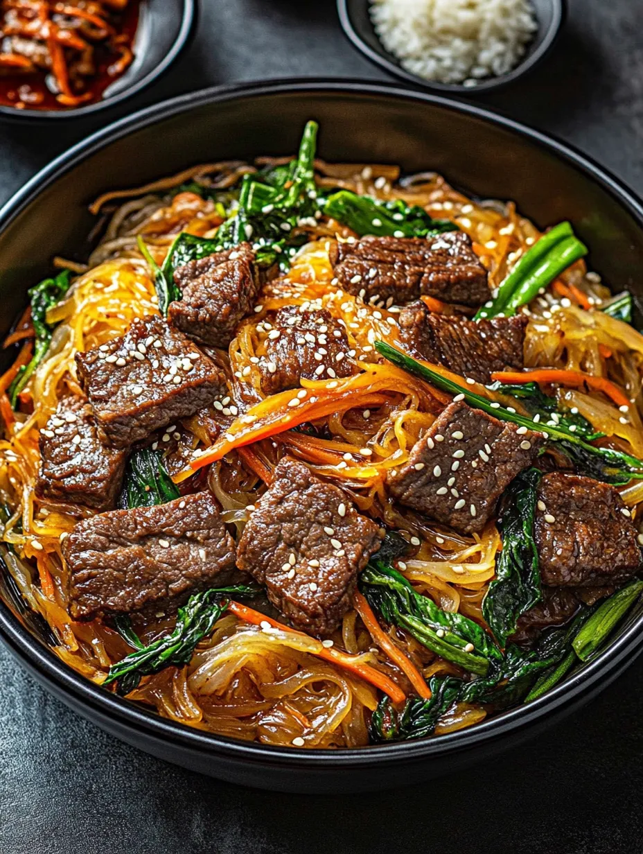 A bowl loaded with noodles, beef, and lots of vegetables.