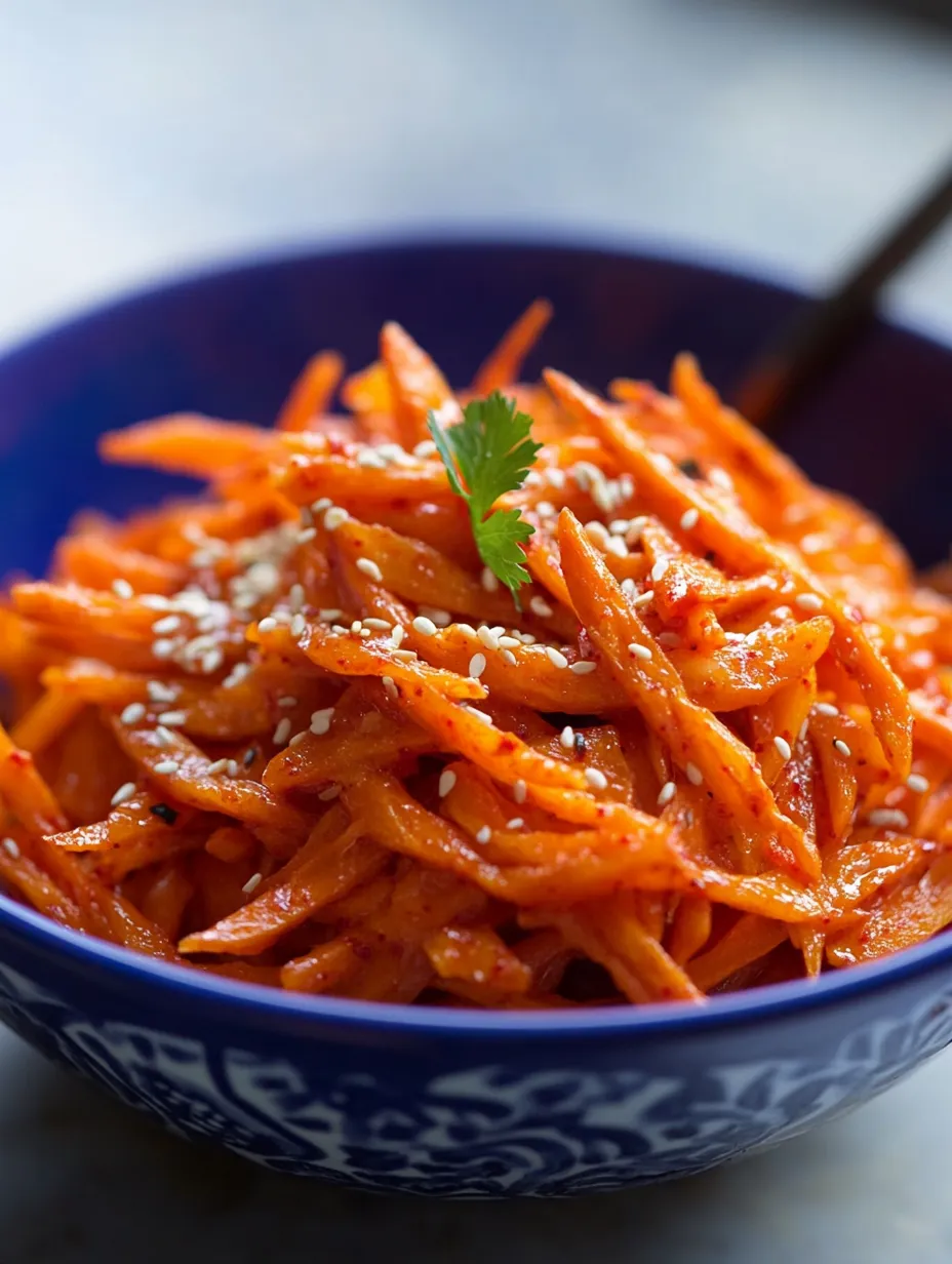 A serving bowl packed with carrots and a spoon ready.