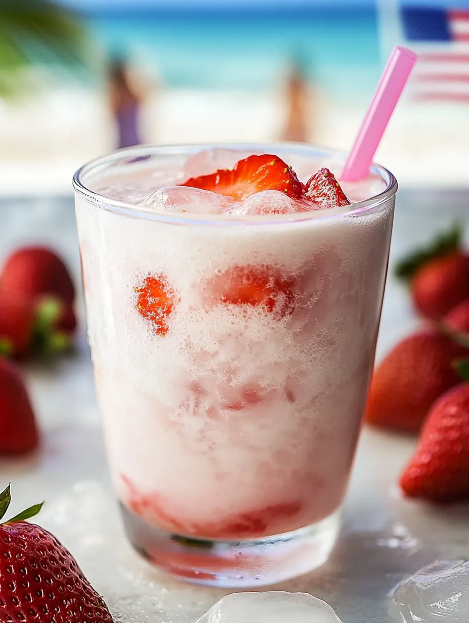 A glass of strawberry milk next to fresh strawberries.