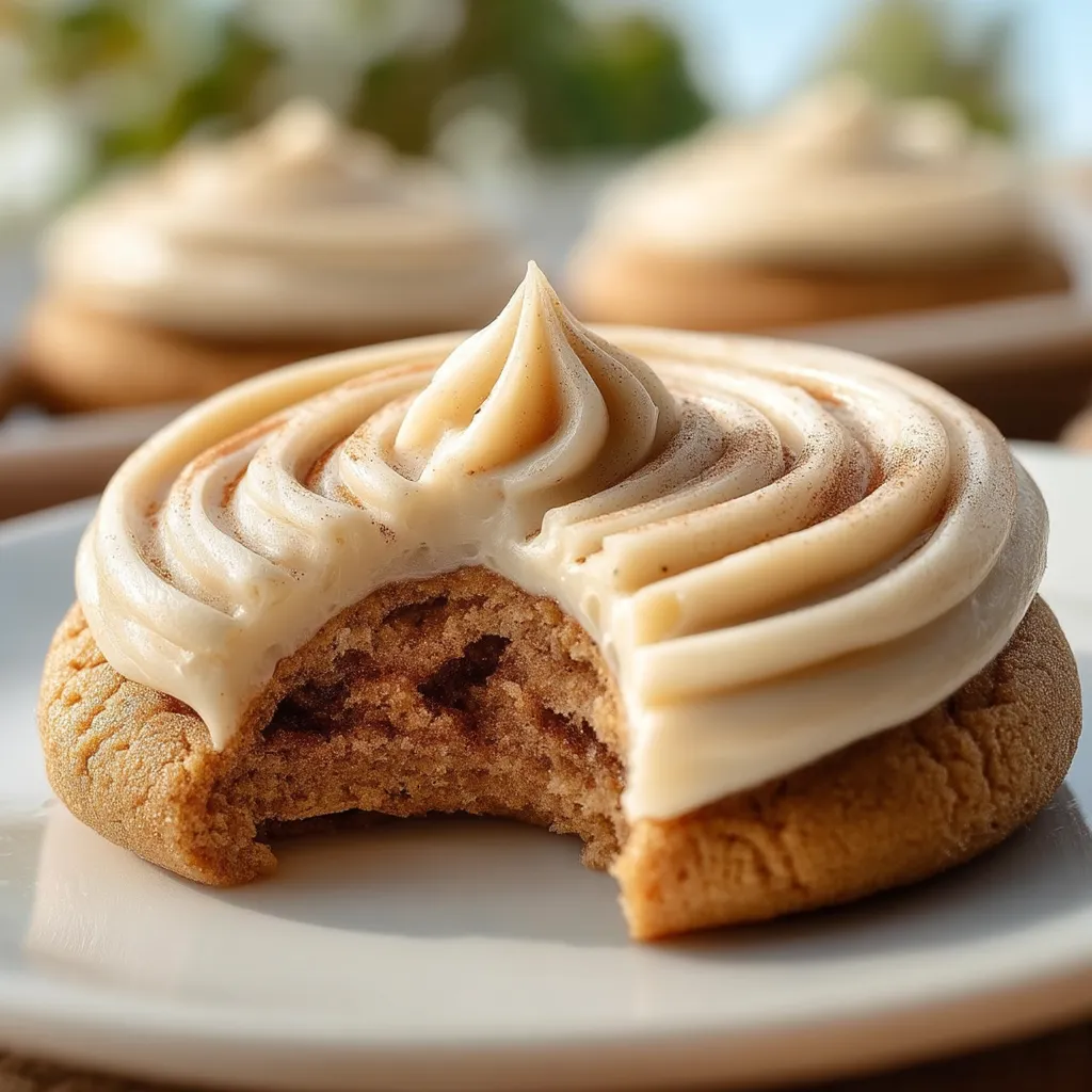A cookie rests on a white plate.