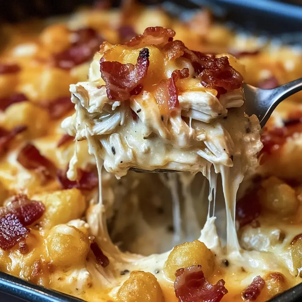 There's a fork sitting in a bowl full of food.