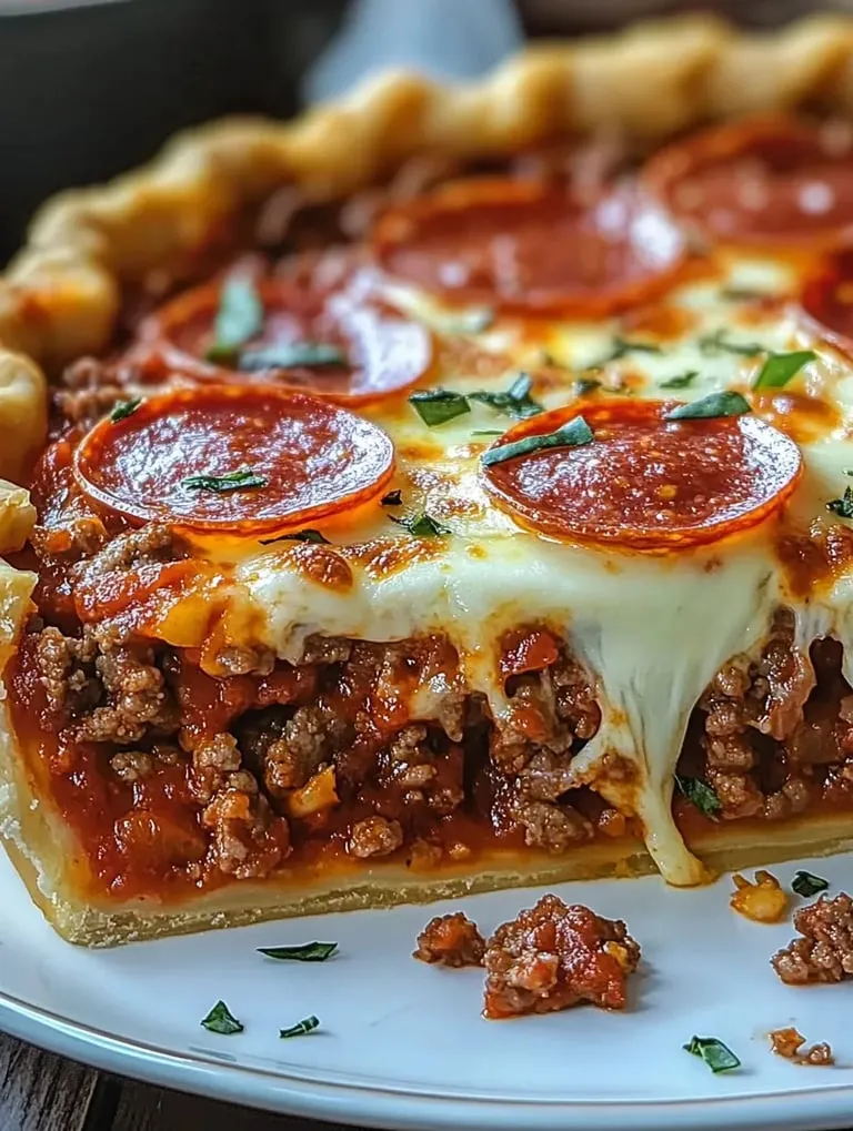 A slice of pizza loaded with melty cheese and pepperoni.