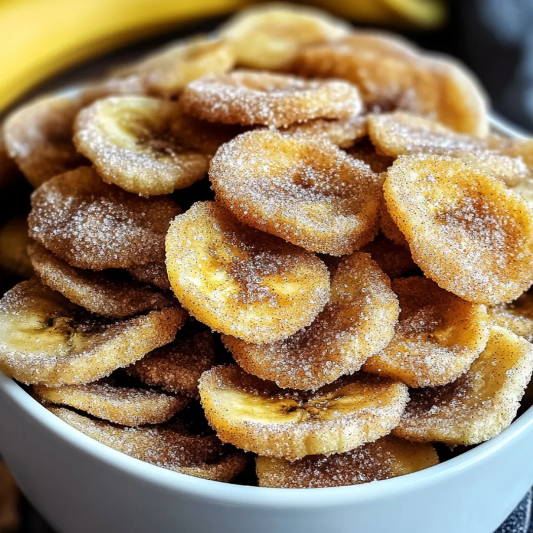 A bowl full of crispy banana chips.