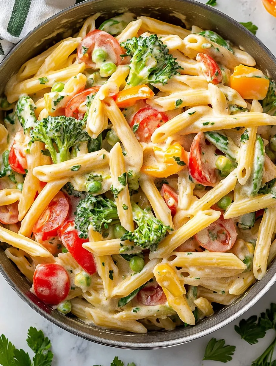 A bowl of pasta loaded with broccoli and tomatoes.