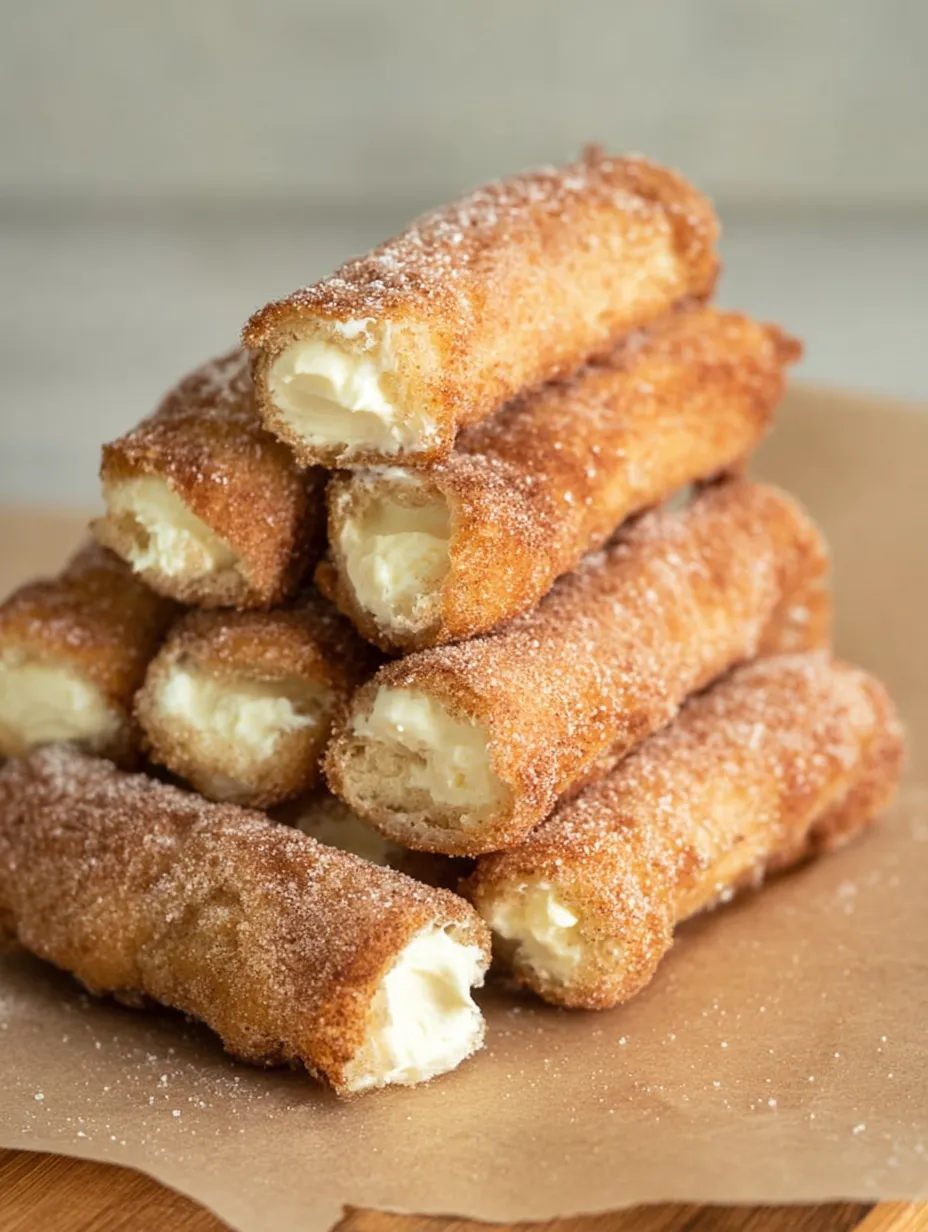 A pile of doughnuts sprinkled with powdered sugar.