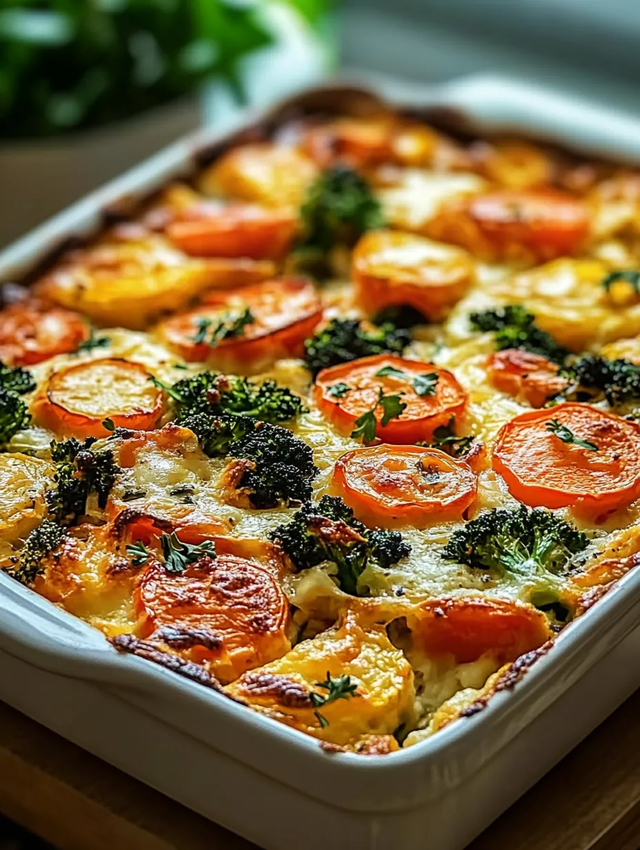 A dish of food with broccoli and carrots.