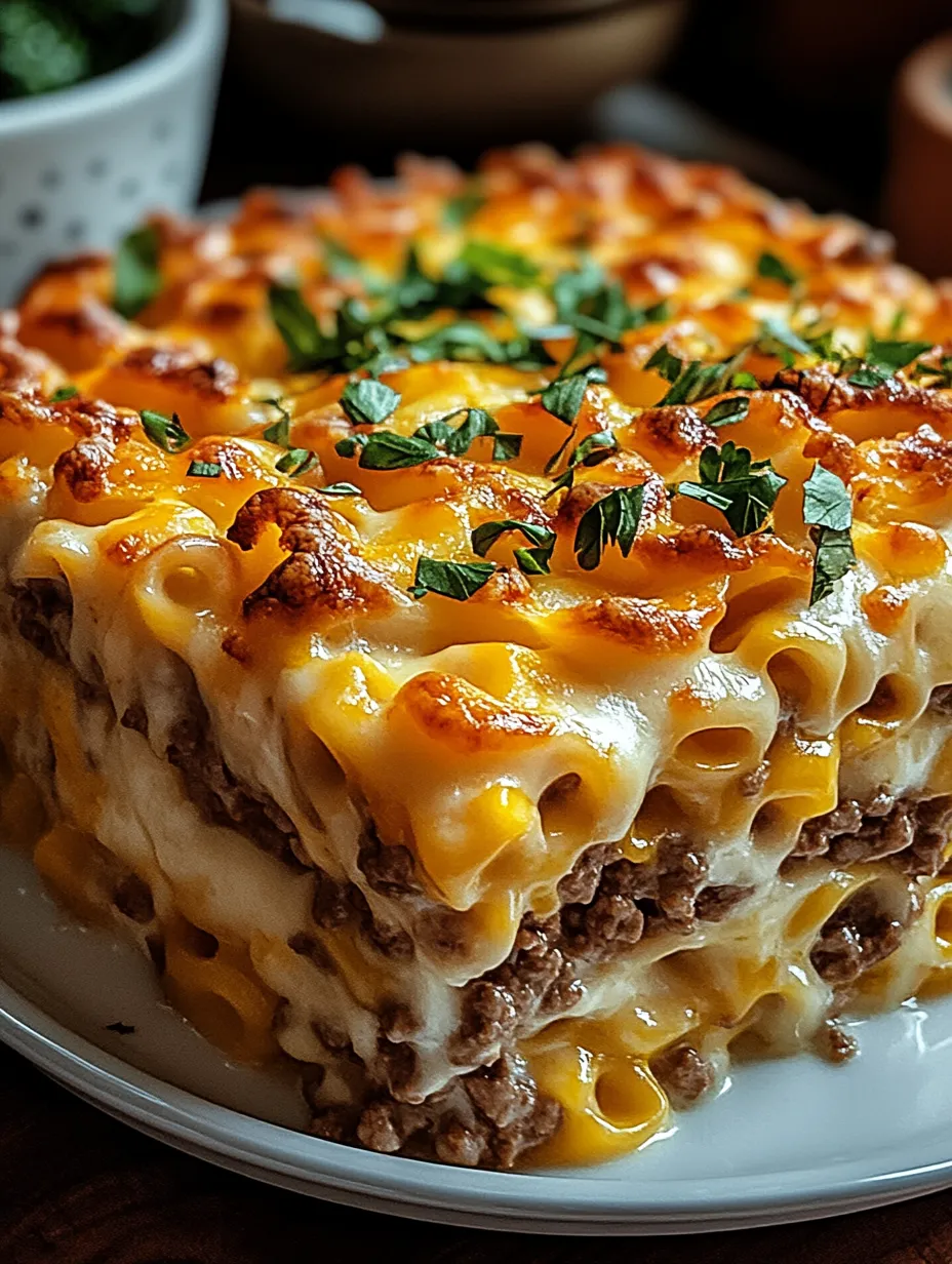 A baked dish smothered in cheese and crispy bacon bits.