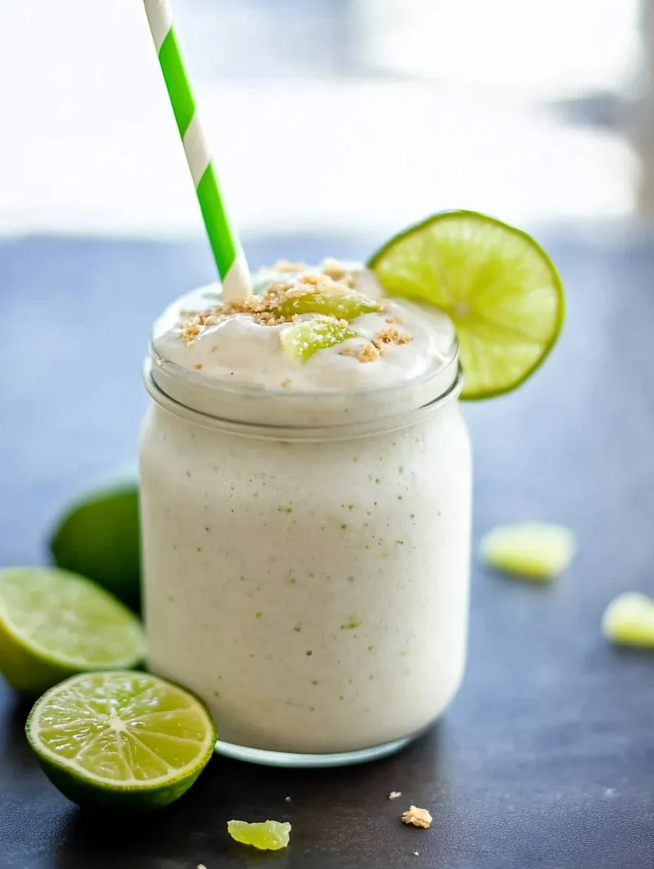 A cup of yogurt with a green straw.