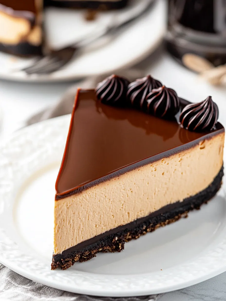 Chocolate cake slice on plate.