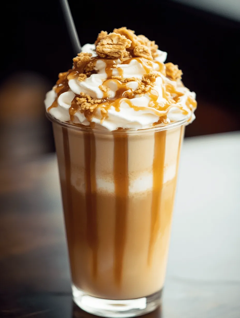 Iced coffee topped with a heaping swirl of whipped cream.