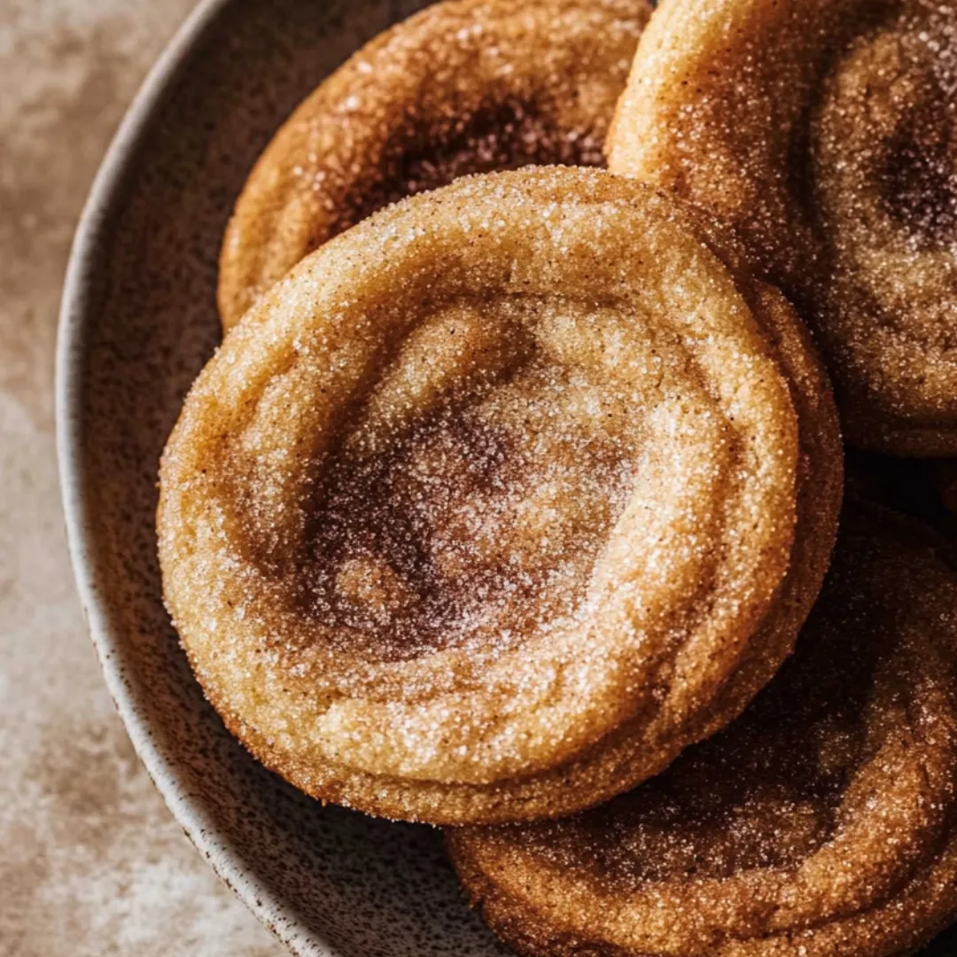 Sugar-dusted donuts in a bowl.