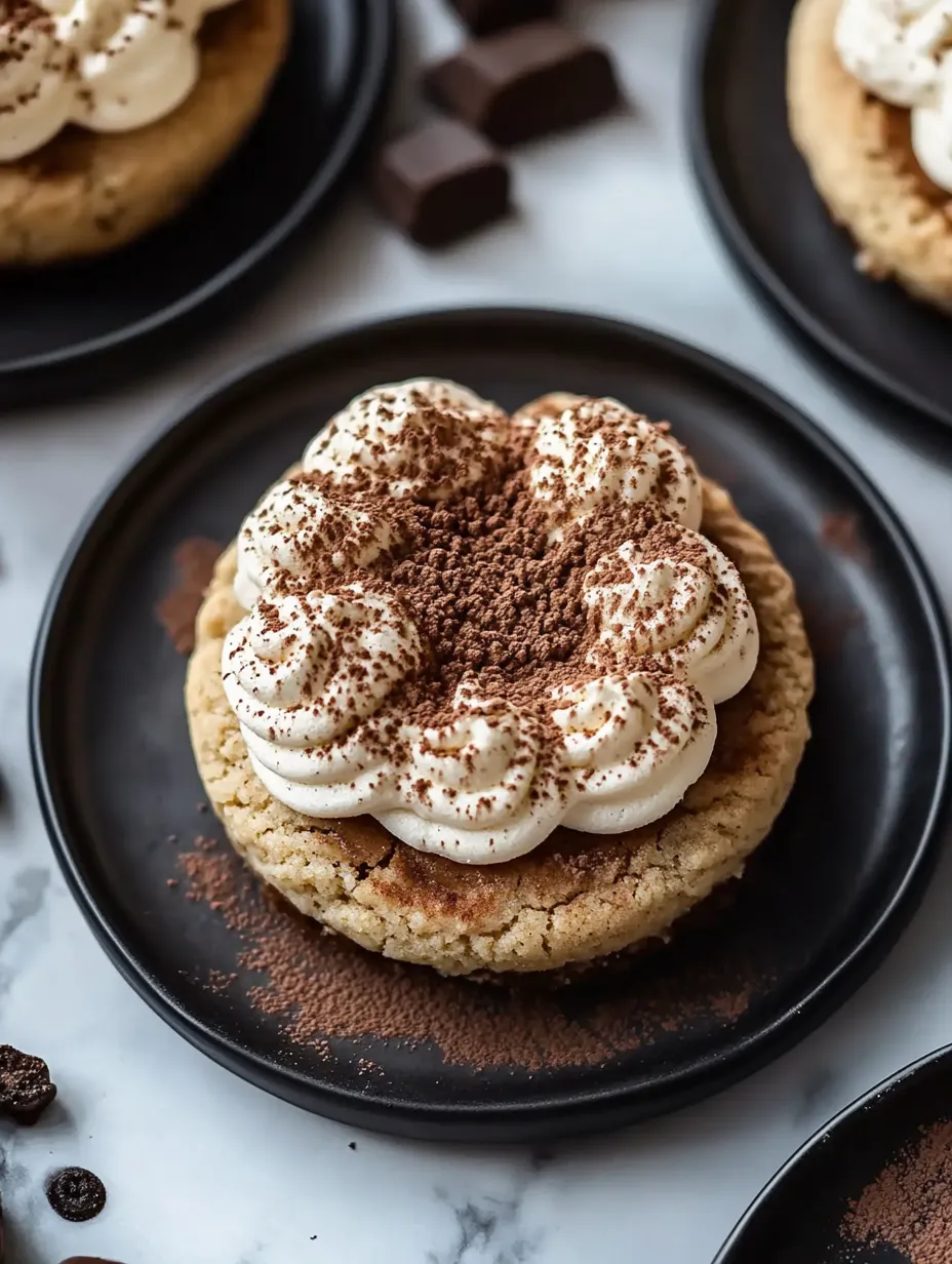 A cookie topped with white icing and mini chocolate chips.