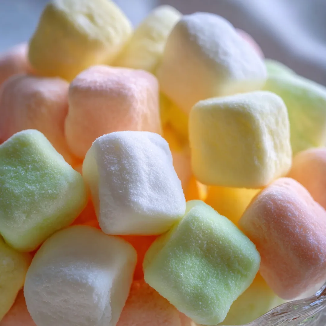 A bowl piled high with homemade mints.