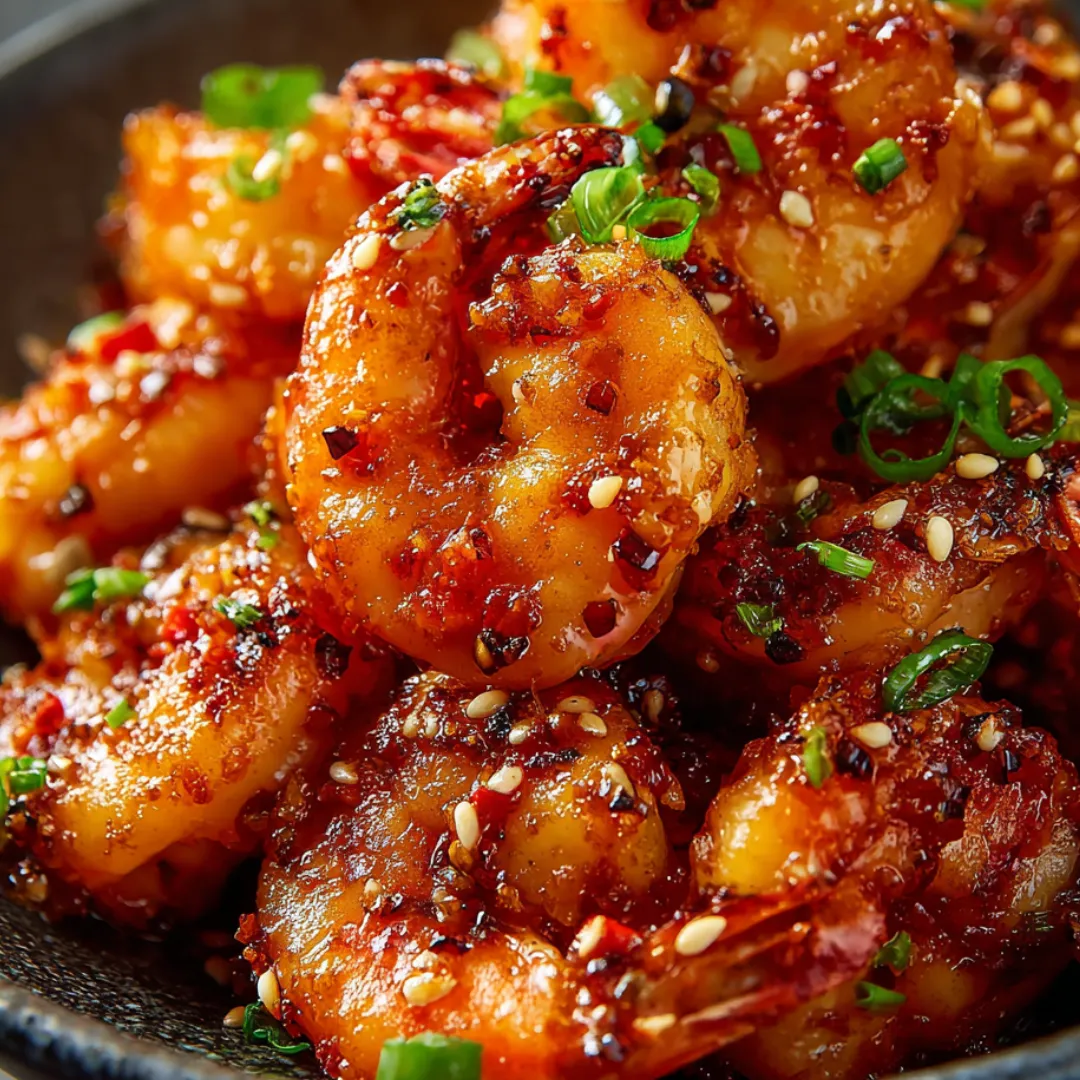 Shrimp in a bowl dusted with spices.