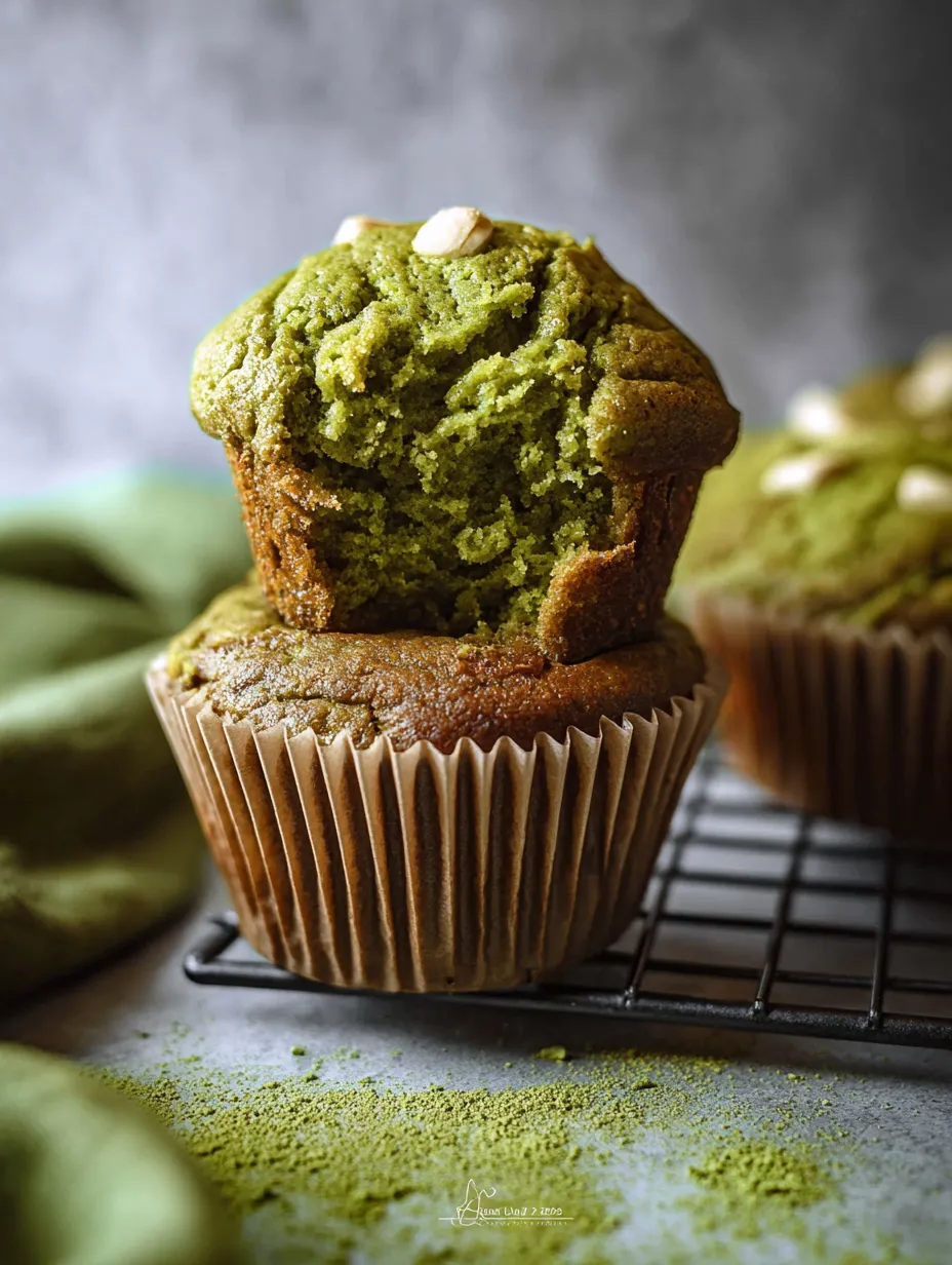 A cupcake topped with green frosting.
