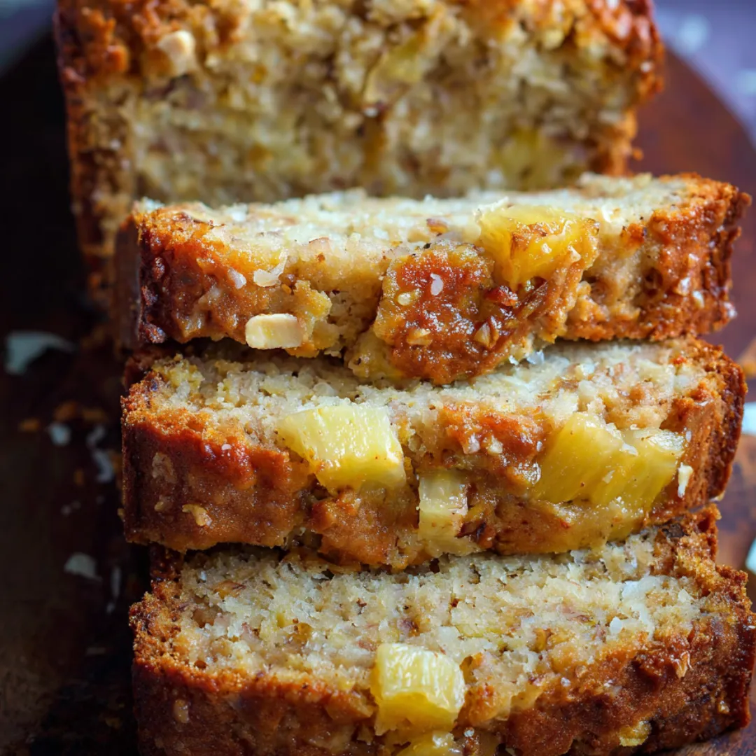 One hearty slice of nut-topped bread on display.