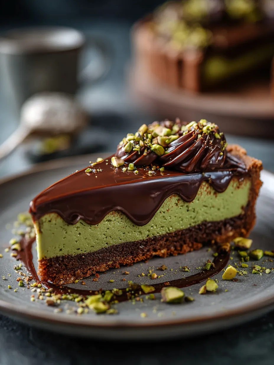 A piece of chocolate tart with almonds sprinkled over the top.