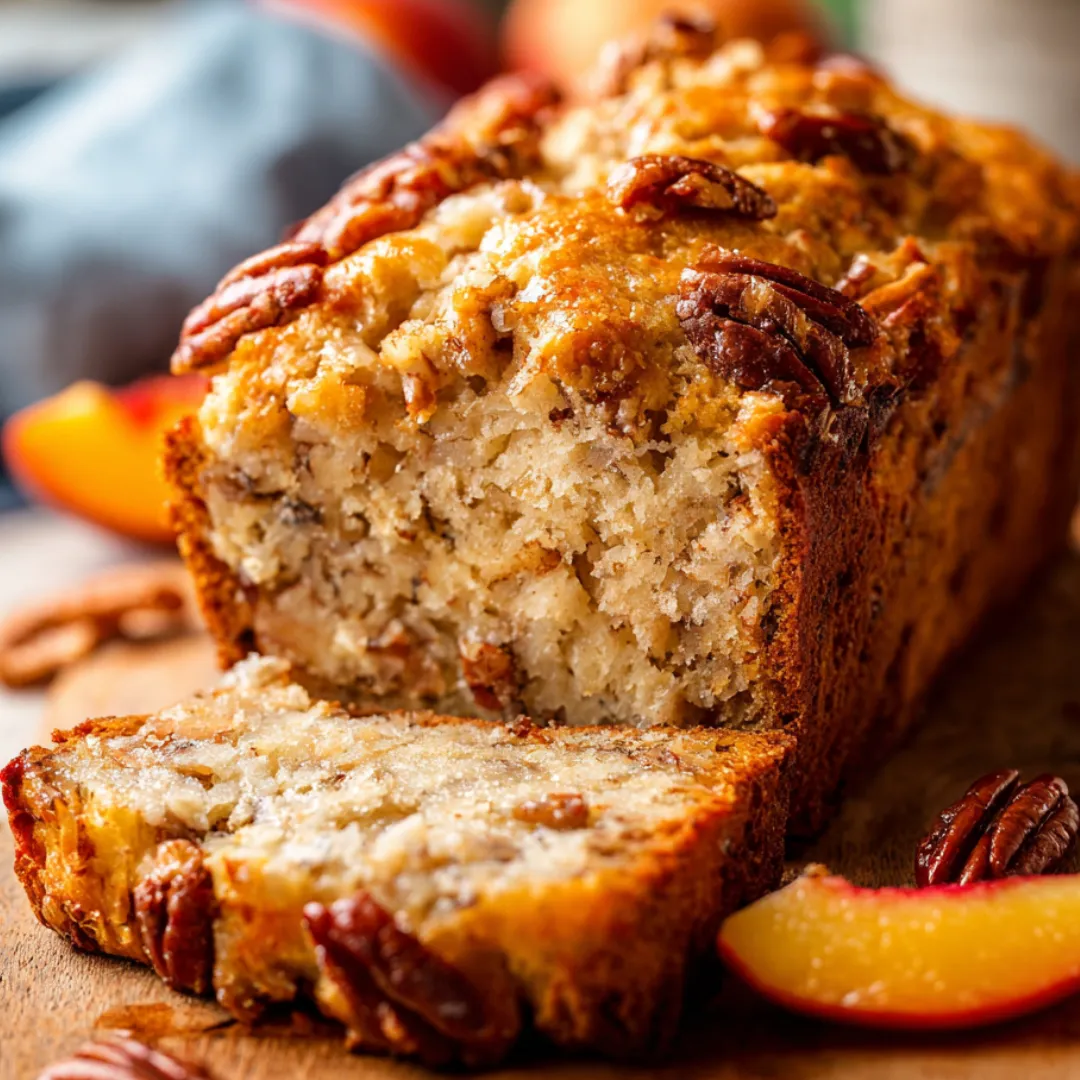 A nut-studded bread slice on a plate.