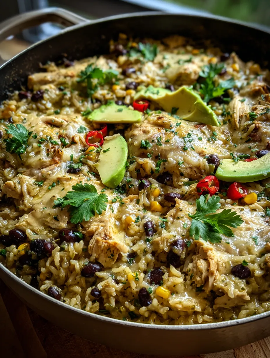A bowl loaded with chicken, rice, and veggies.