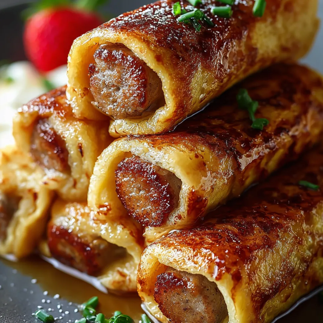 Sausages rolled up in toast on a plate.