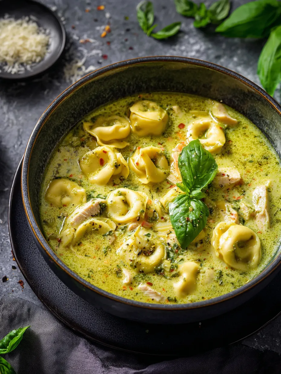 A bowl of soup with noodles and spinach.