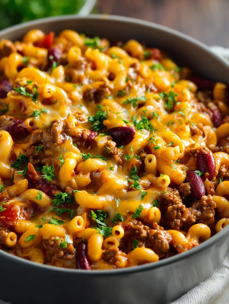 A bowl piled with pasta, cheese, veggies, and beef.