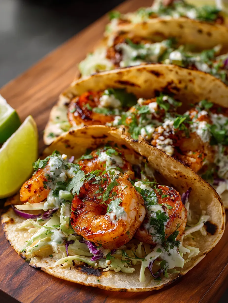 A plate of shrimp tacos with lettuce and blue cheese.