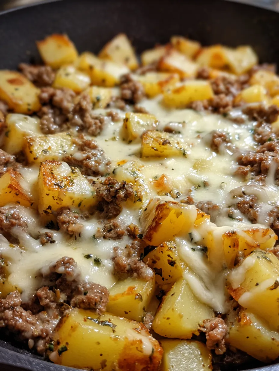 A delicious meal of meat and potatoes.