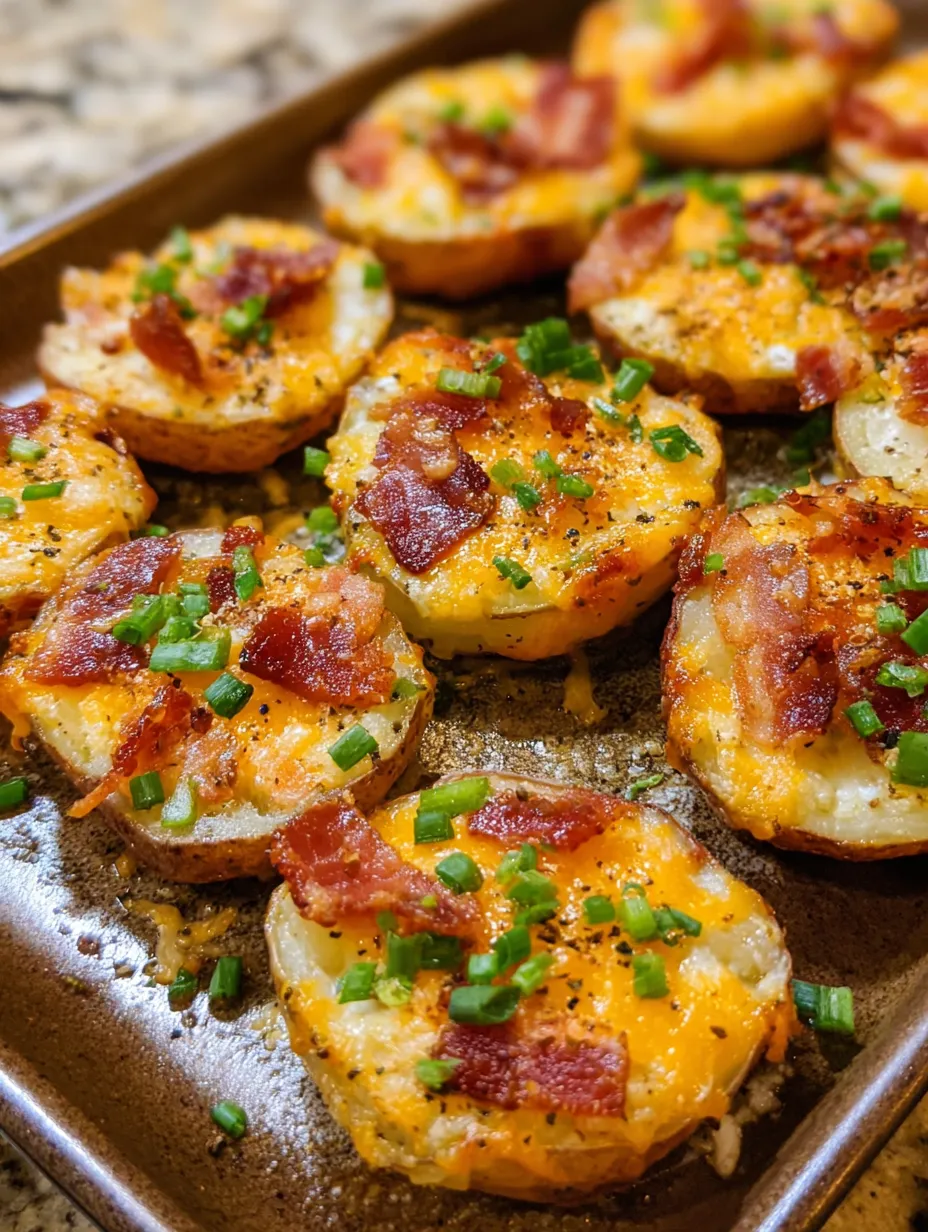 Bacon and cheese potato bites.