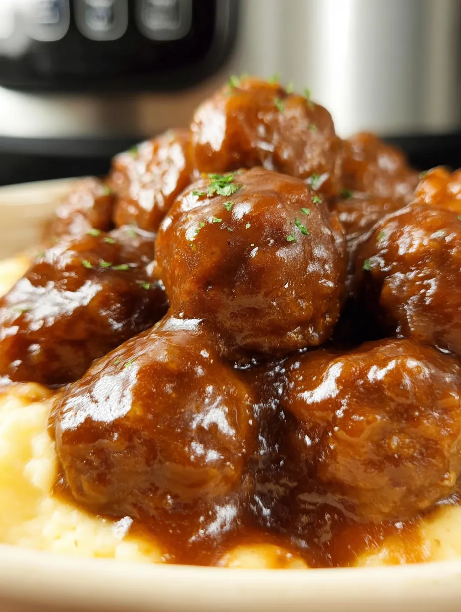 A plate of meatballs on a white plate.