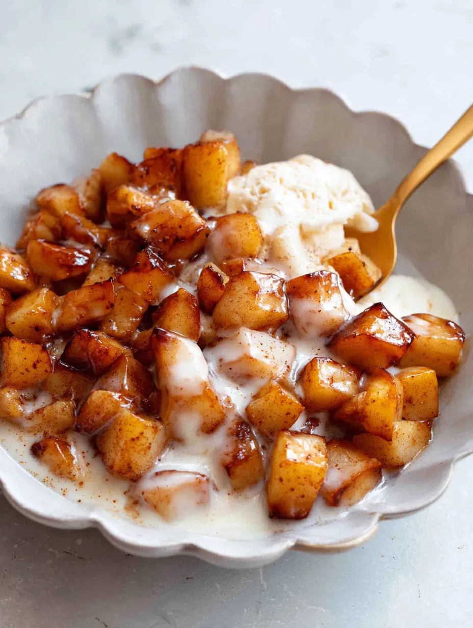 A while bowl of food with a spoon in it.