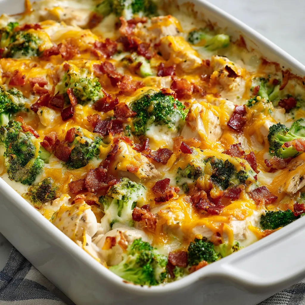 Chicken and broccoli in a white bowl.