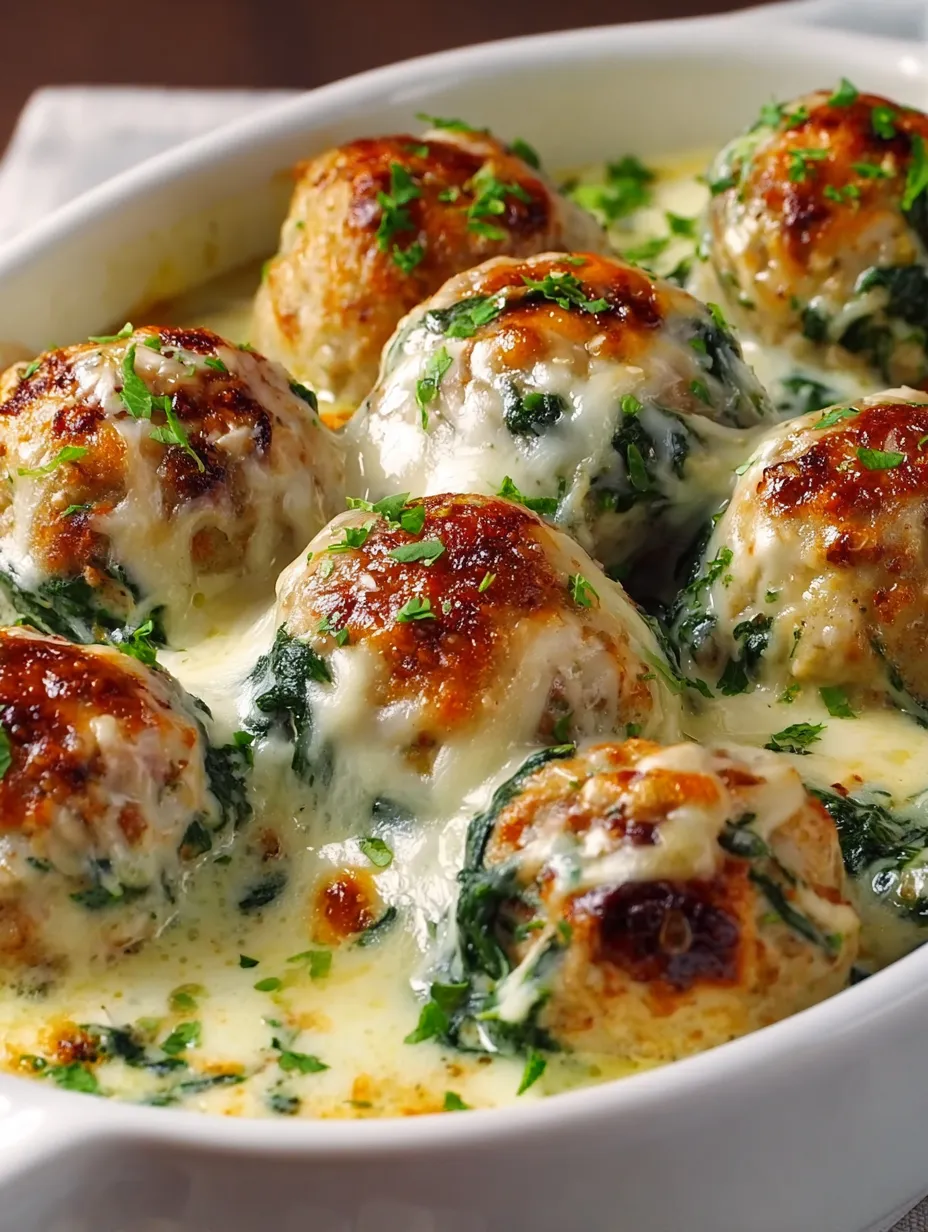 A bowl of food with meatballs and greens.